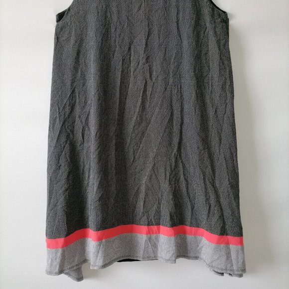 Signature By Robbie Bee Black Gray Tie Back Knee Length Sheath Dress Size 6 - Picture 4 of 7